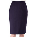 Women's & Misses Poly/Wool Pinstripe Straight Skirt